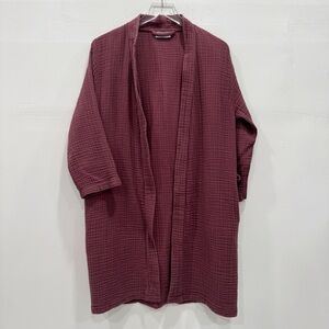 Parachute Cloud Cotton Robe Waffle Knit Small Loungewear Casual Comfy *flawed*